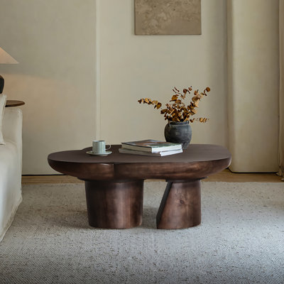 DineElegance.r Simple special-shaped wabi-Sabi style coffee table